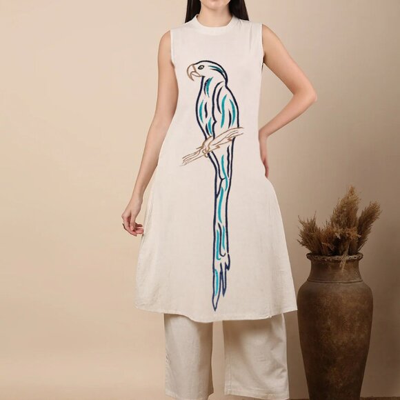 COTTON PRINTED KURTI FOR WOMENS - Picture 10 of 14